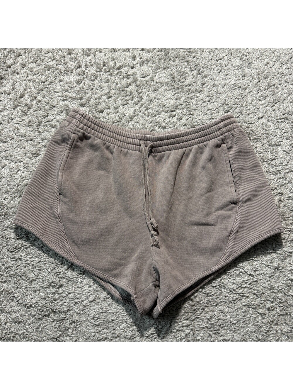Y2K PINK Victoria's Secret Sweat Shorts Womens Medium Brown Lounge Casual